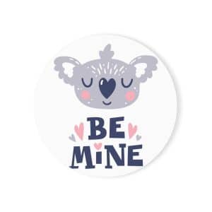 Be Mine Cork Back Coaster