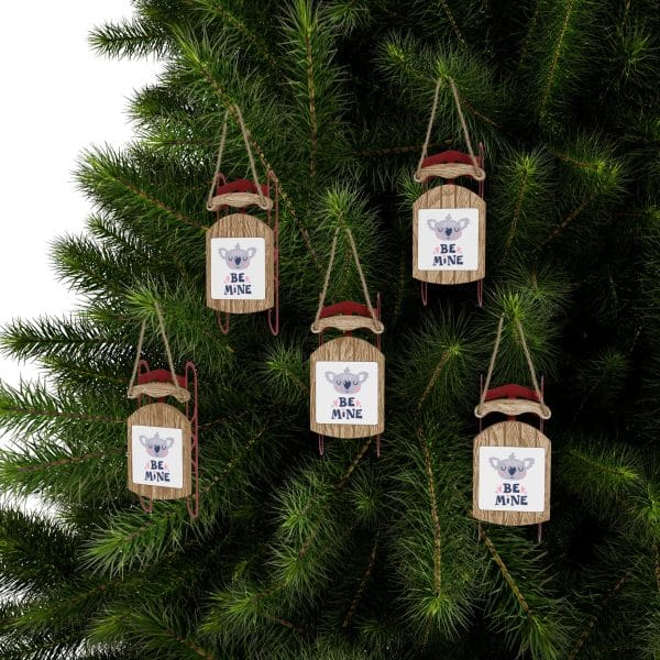 Be Mine Sled Ornaments - Image 6