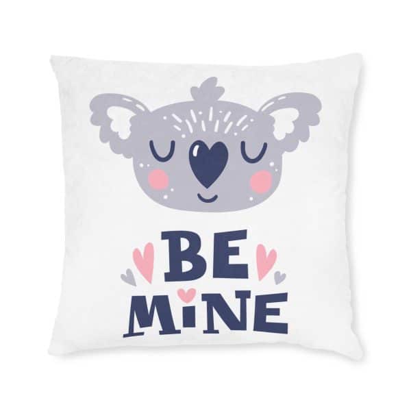 Be Mine Square Pillow - Pink Back - Image 9