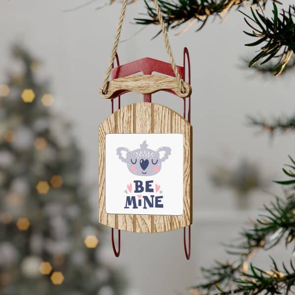 Be Mine Sled Ornaments - Image 7