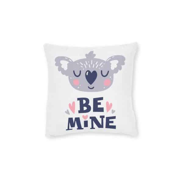 Be Mine Square Pillow - Pink Back